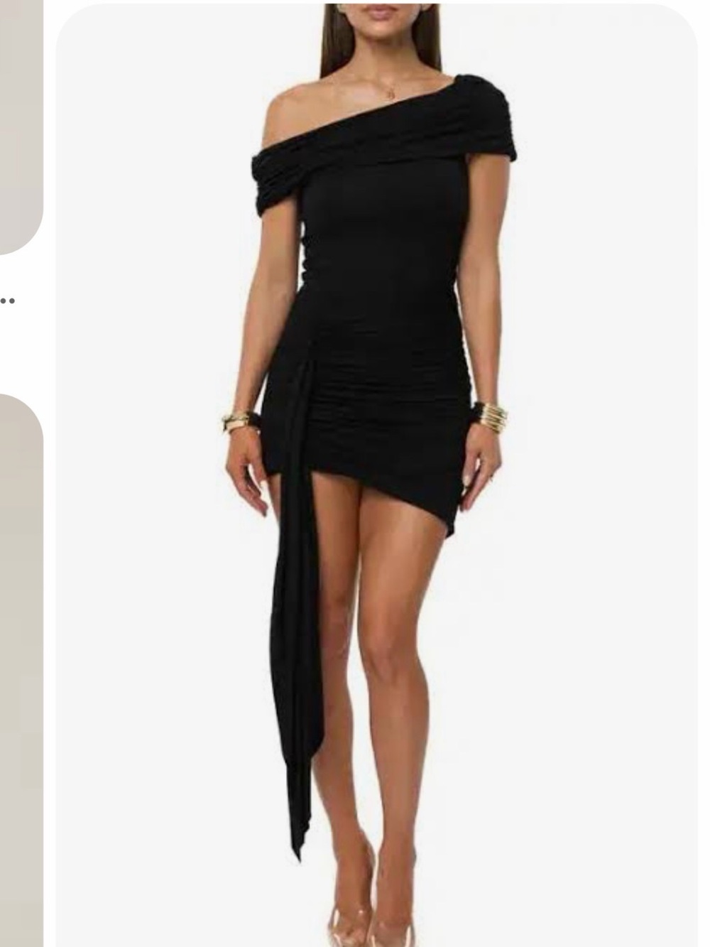 NWT JLuxe label black dress